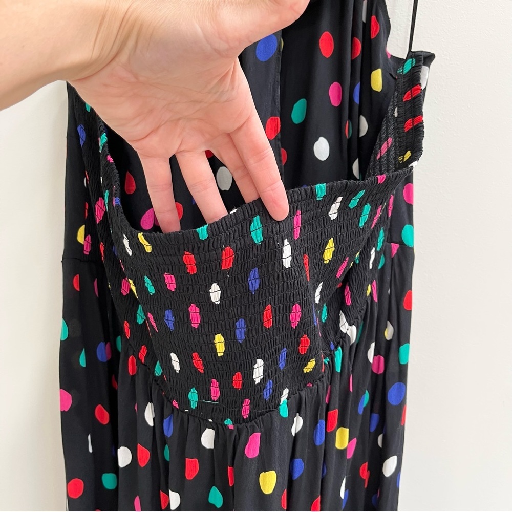 RIXO x Target Black Multi Color Polka Dot Halter Dress Plus Size 3X - Picture 10 of 14